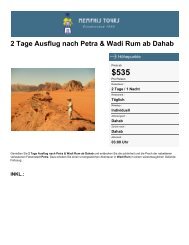 2-tägiger Ausflug nach Petra und Wadi Rum ab Dahab