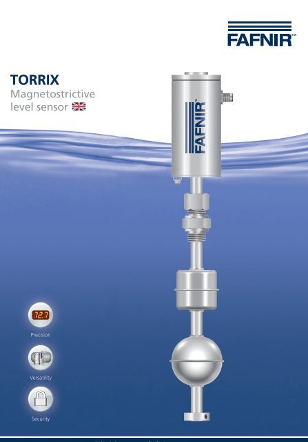 Download a datasheet for the TORRIX Level Sensor here....