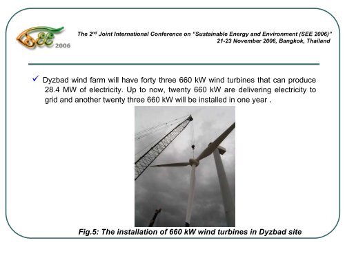 Recent Advances in the Implementation of Wind Energy in Iran