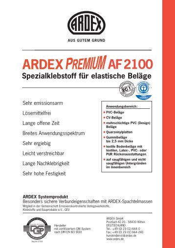 AF 2100 - Ardex