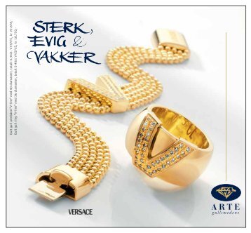Gult gull ring "V-line"