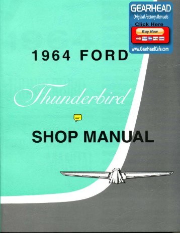 DEMO - 1964 Ford Thunderbird Shop Manual - ForelPublishing.com