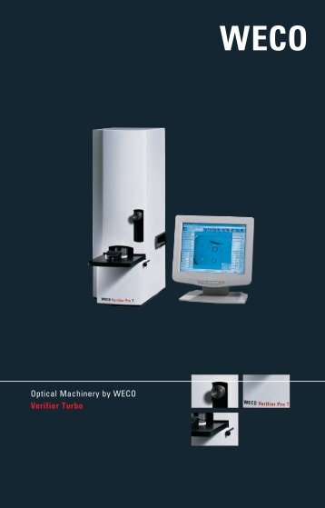 Optical Machinery by WECO Verifier Turbo