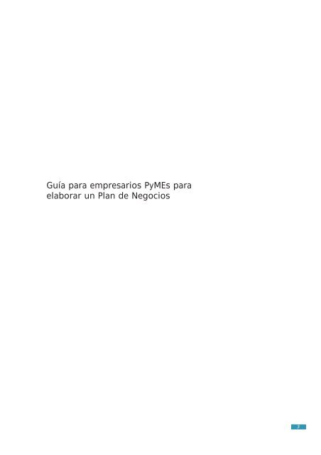 Guia para empresarios PyMES para elaborar un Plan de Negocios ...