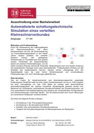 Automatisierte schaltungstechnische Simulation eines verteilten ...