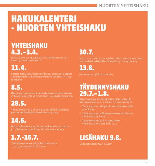 HAKIJAN OPAS - Humanistinen ammattikorkeakoulu