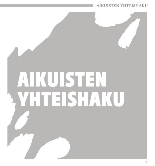 HAKIJAN OPAS - Humanistinen ammattikorkeakoulu