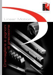 Linear Motion Cremagliere e pignoni di precisione - Romani ...