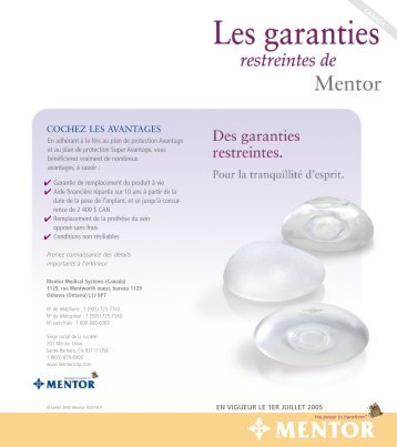 COCHEZ LES AVANTAGES - Mentor