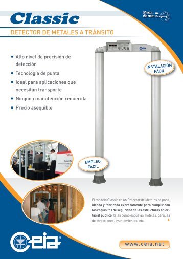 DETECTOR DE METALES A TRÃNSITO - Ceia