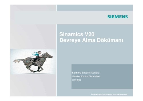 Sinamics V20 Devreye Alma DÃ¶kÃ¼manÄ± - Siemens