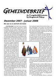 Dezember 2007 - Januar 2008 - Kirchengemeinde Helpup
