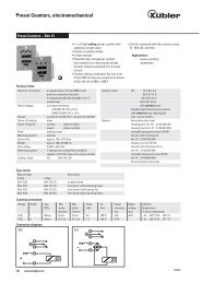 Preset Counters, electromechanical