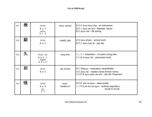 [eBook] 1000 kanjis - japanese dictionary