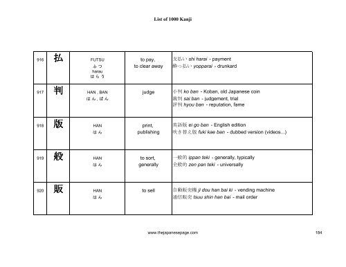 [eBook] 1000 kanjis - japanese dictionary