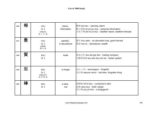 [eBook] 1000 kanjis - japanese dictionary