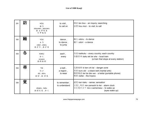 [eBook] 1000 kanjis - japanese dictionary