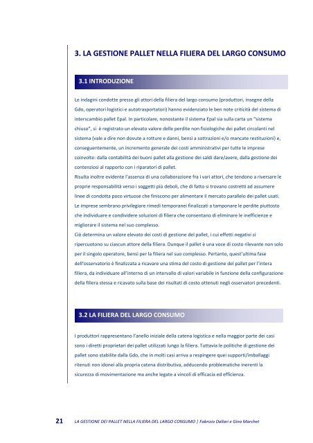 la gestione dei pallet nella filiera del largo consumo - Università ...