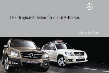 Das Original-ZubehÃ¶r fÃ¼r die GLK-Klasse. - Mercedes