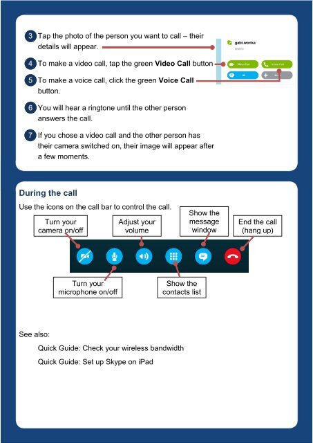 Quick Guide: Make a call with Skype on iPad - Scope