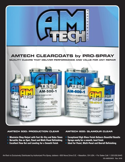 AMTECH CLEARCOATS by PRO-SPRAY