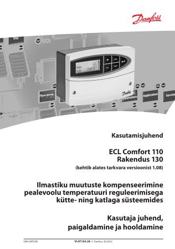 ECL Comfort 110 Rakendus 130 Ilmastiku muutuste ... - Danfoss