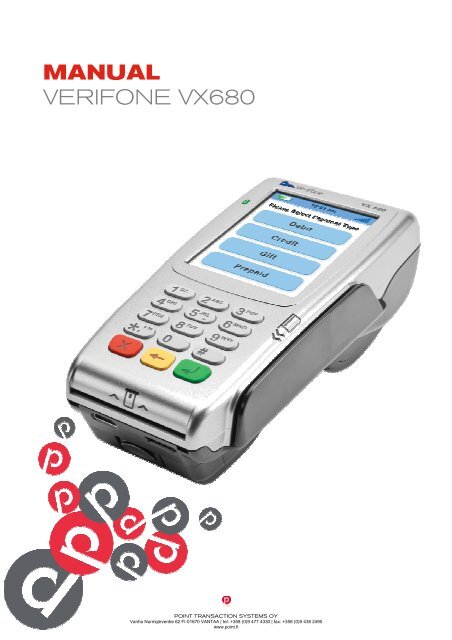 MANUAL VERIFONE VX680 ERIFONE VX680 - Konttorilaite