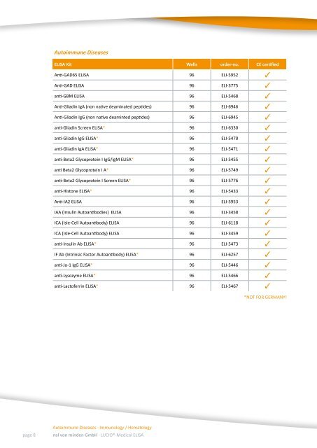 LUCIO®-Medical ELISA Brochure - nal von minden