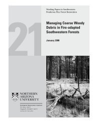 Managing Coarse Woody Debris in Fire-adapted Southwestern ...