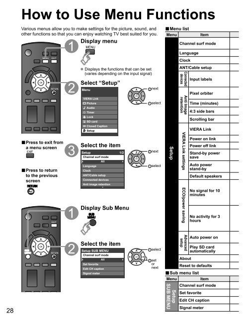 MANUAL DE USUARIO TC-P42C1(es) - Panasonic