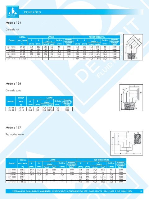 ConexÃµes flangeadas - DETRON