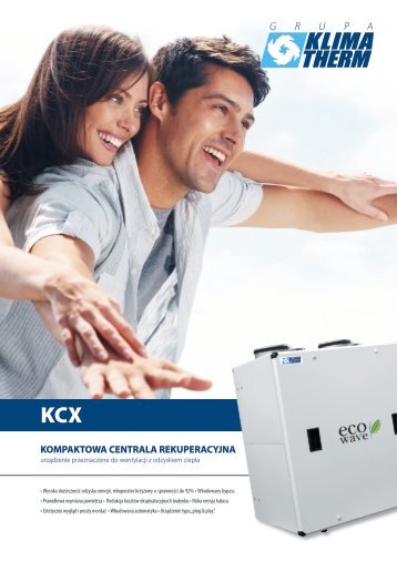 KCX - kompaktowa centrala rekuperacyjna 2013 - Klima-Therm