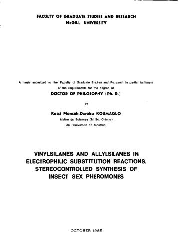 vinylsilanes and allylsilanes in electrophilic substitution
