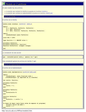 Modulo en 2 archivos - QueGrande