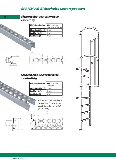 Sprich AG - Profilrost-Programm