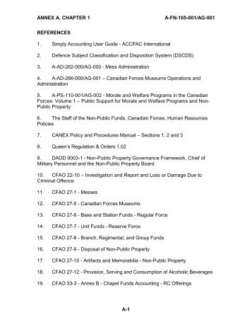 ANNEX A, CHAPTER 1 A-FN-105-001/AG-001 A-1 REFERENCES 1 ...