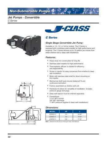 Non-Submersible Pumps - Franklin Electric