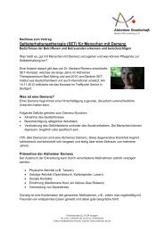 Selbsterhaltungstherapie (SET) - Alzheimer Gesellschaft Baden ...