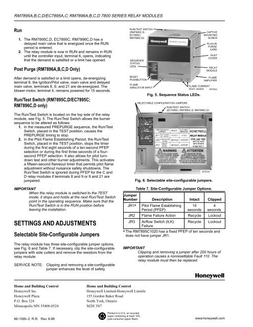 7800 series relay modules - Greenheck