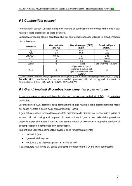 Rifiuti da centrali termoelettriche - ARPAL