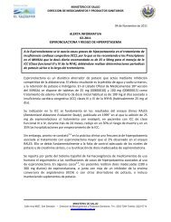 ALERTA INFORMATIVA 02-2011 ESPIRONOLACTONA Y RIESGO ...