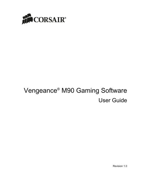 Using the Vengeance Gaming Software - Corsair