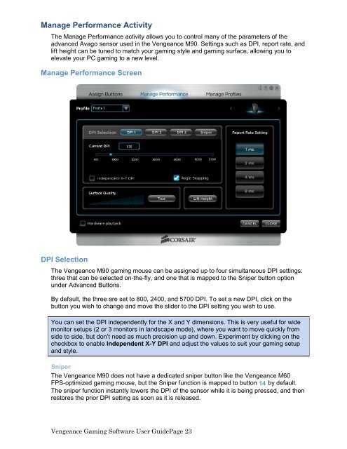 Using the Vengeance Gaming Software - Corsair