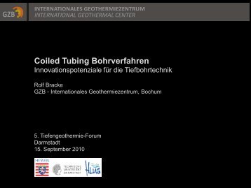 Coiled Tubing bohrverfahren - HessenEnergie GmbH