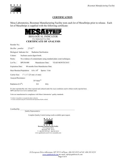 MesaStrip Radiation - Mesa Labs