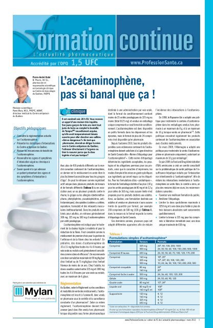 L'acã©Taminophã¨ne, Pas Si Banal Que Ã§A !