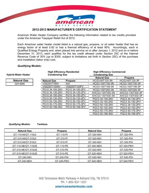 to download PDF - News from American Water Heaters