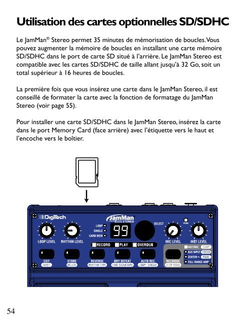 Mode d'emploi - Digitech