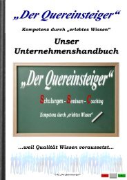 Der Quereinsteger - Ein kleiner Einblick in unser Unternehmen