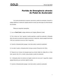 Partida de Emergencia atraves do pedal do acelerador